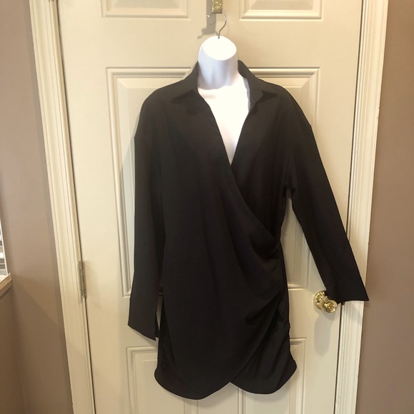 SHEIN BLACK MINI DRESS SZ L - Picture 1 of 8